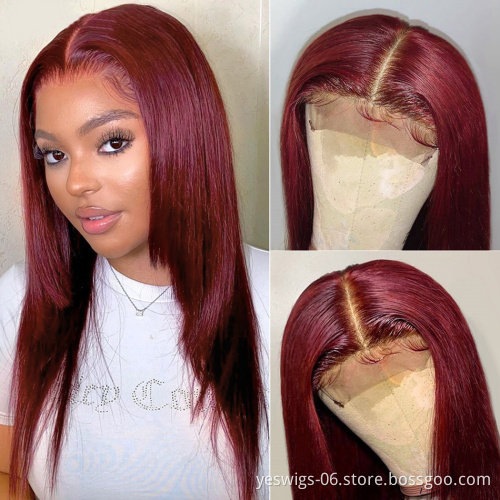 Yeswigs Lace Front Human Hair Wigs For Black Women Cuticle Aligned Unprocessed Brazilian Hair Wig Full Transparent Lace Wig